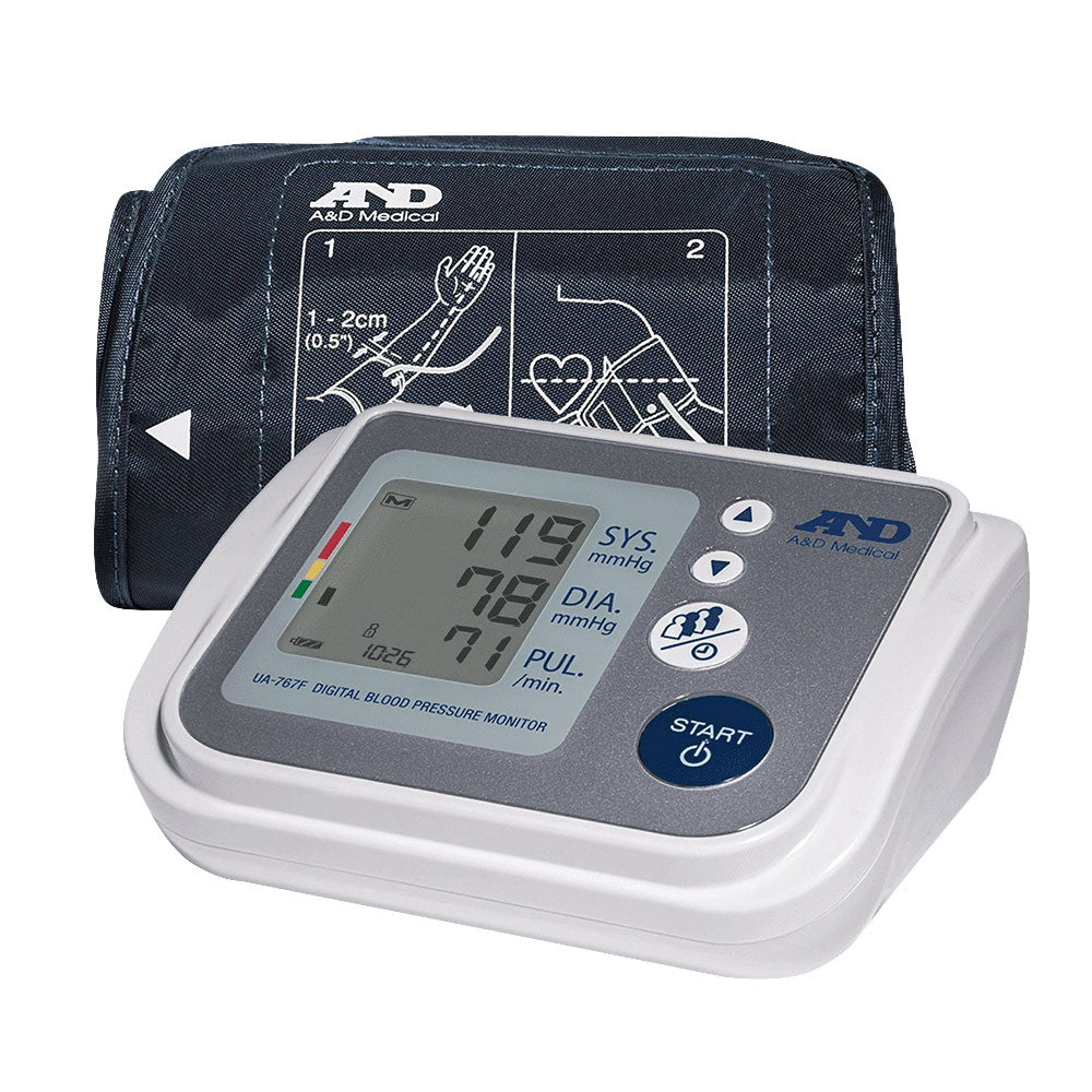 A&D Upper Arm Digital Blood Pressure Monitor UA-767F, 1 Ea